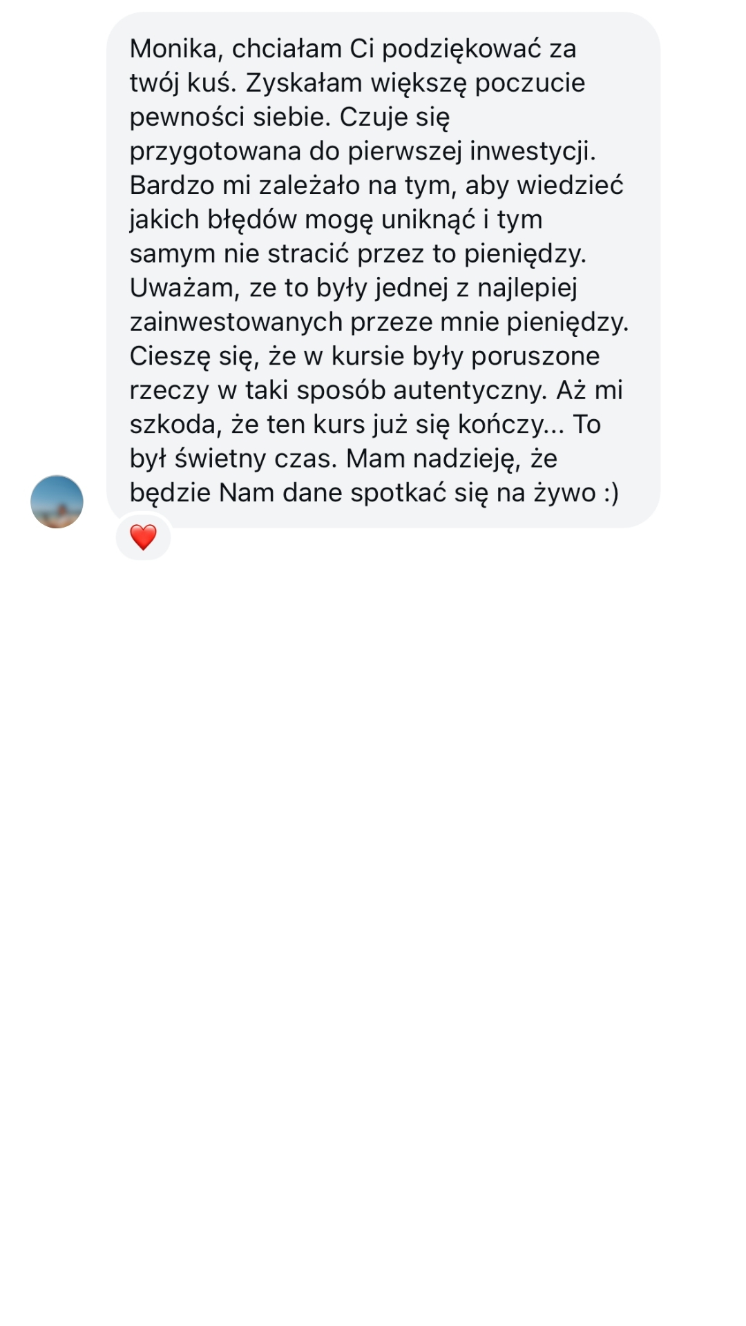Komentarz kursanta FlipSTARTER+
